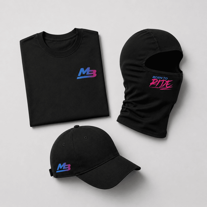 Pack Black — MB | T-shirt + Casquette + Cagoule