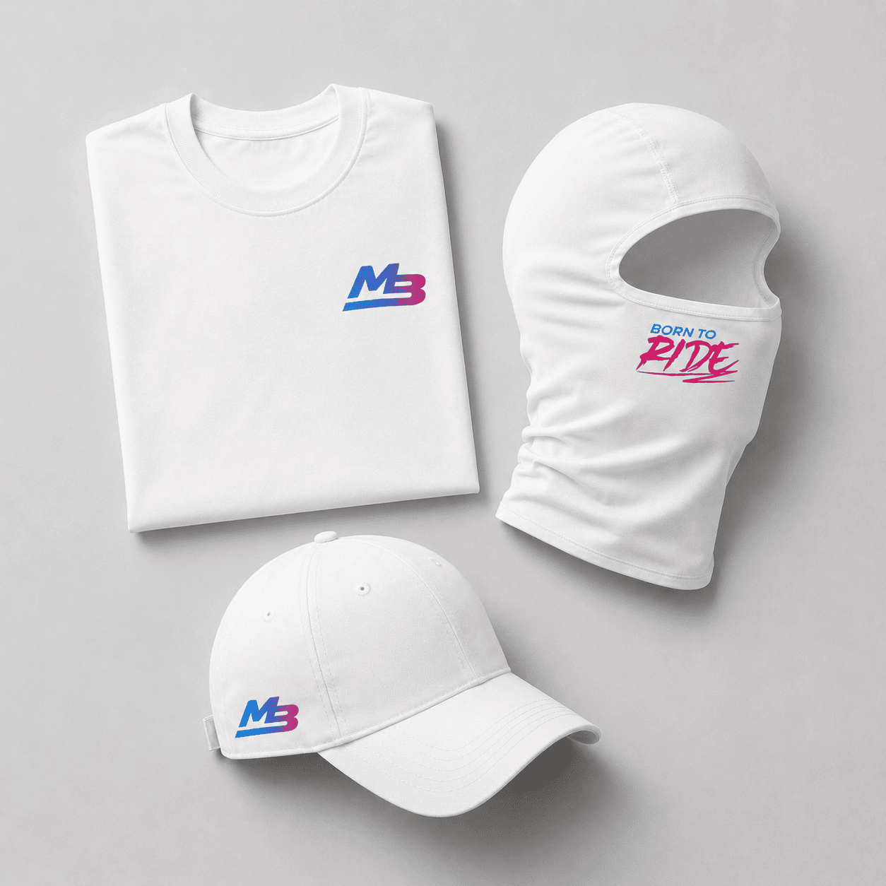 Pack White — MB | T-shirt + Casquette + Cagoule