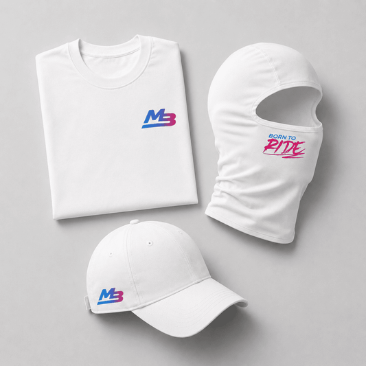 Pack White — MB | T-shirt + Casquette + Cagoule